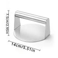 Stainless Steel Smash Burger Press Hamburger Patties Meat Masher Circular Meat Press Mold for Deli Meats Kitchen Accessories