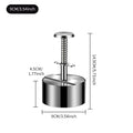 Hamburger Makers Non-Stick Smash Burgers Press Beef Meat Patty Makers 304 Stainless Steel Thickness Adjusted Kitchen BBQ Tools