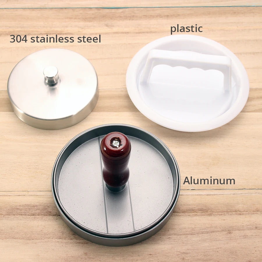 Hamburger Press, Non-Stick Burger Pres, Perfect Hamburger Mold Ideal for Bbq,Essential Kitchen & Grilling Accessories