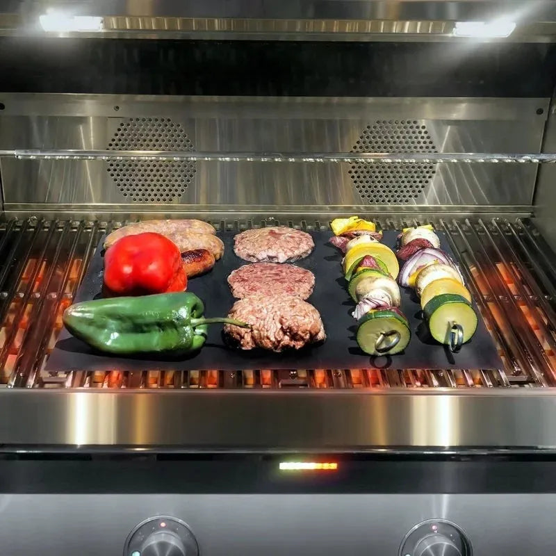 1-10Pcs Non Stick BBQ Grill Mat 40*33Cm Baking Mat BBQ Tools Cooking Grilling Sheet Heat Resistance Easily Cleaned Kitchen