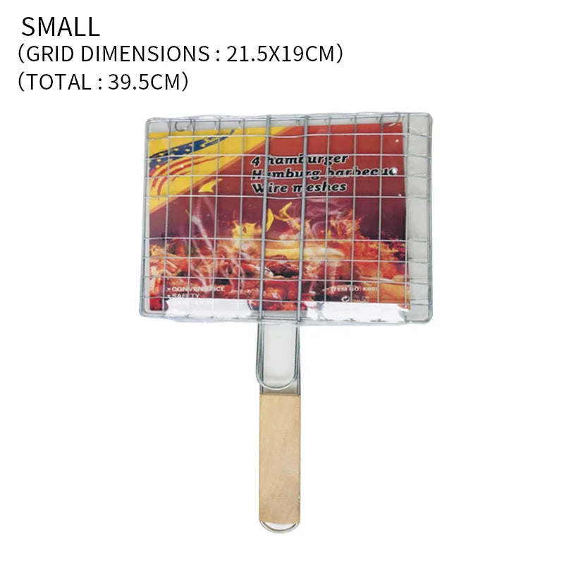 D2 BBQ Non-Stick Grilling Basket Grill Mesh Mat Meat Vegetable Steak Picnic Party Barbecue Tool Heat Resistant Grill Sheet Liner
