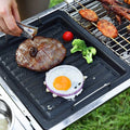 BBQ Grill Plate, Pan Grill Pan Cooking, Reversible Cast Iron Pizza Plate, Gas Grill Accessories Universal