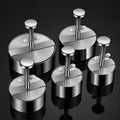 Hamburger Makers Non-Stick Smash Burgers Press Beef Meat Patty Makers 304 Stainless Steel Thickness Adjusted Kitchen BBQ Tools
