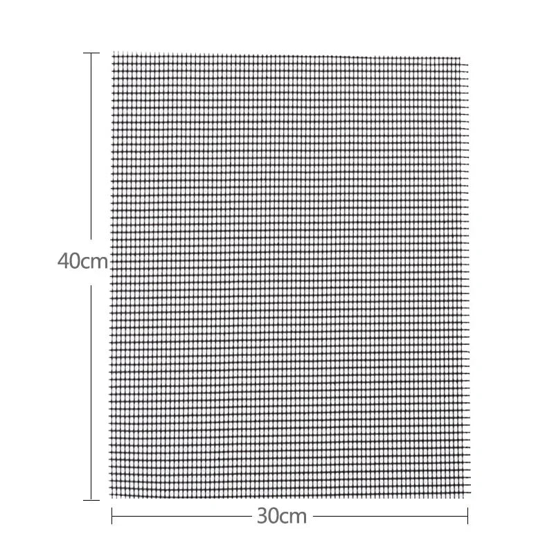 Reusable BBQ Mesh Grill Mat Nonstick Mesh Grilling Mats Easy to Clean Works on Gas Charcoal Electric Grill Barbecue Accessories