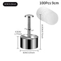Hamburger Makers Non-Stick Smash Burgers Press Beef Meat Patty Makers 304 Stainless Steel Thickness Adjusted Kitchen BBQ Tools