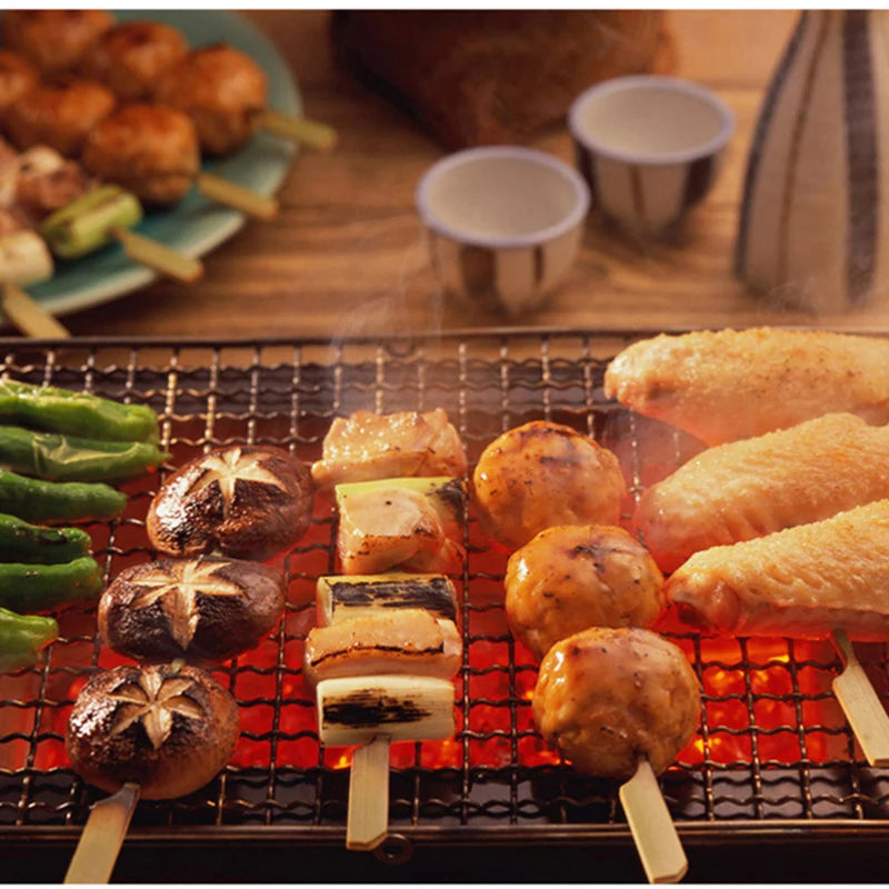 D2 BBQ Non-Stick Grilling Basket Grill Mesh Mat Meat Vegetable Steak Picnic Party Barbecue Tool Heat Resistant Grill Sheet Liner
