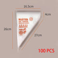 100 PCS Thick Disposable Pastry Bags DIY Cake Cream Decoration Piping Bag Icing Bag Baking Supplies Pastry Sleeves