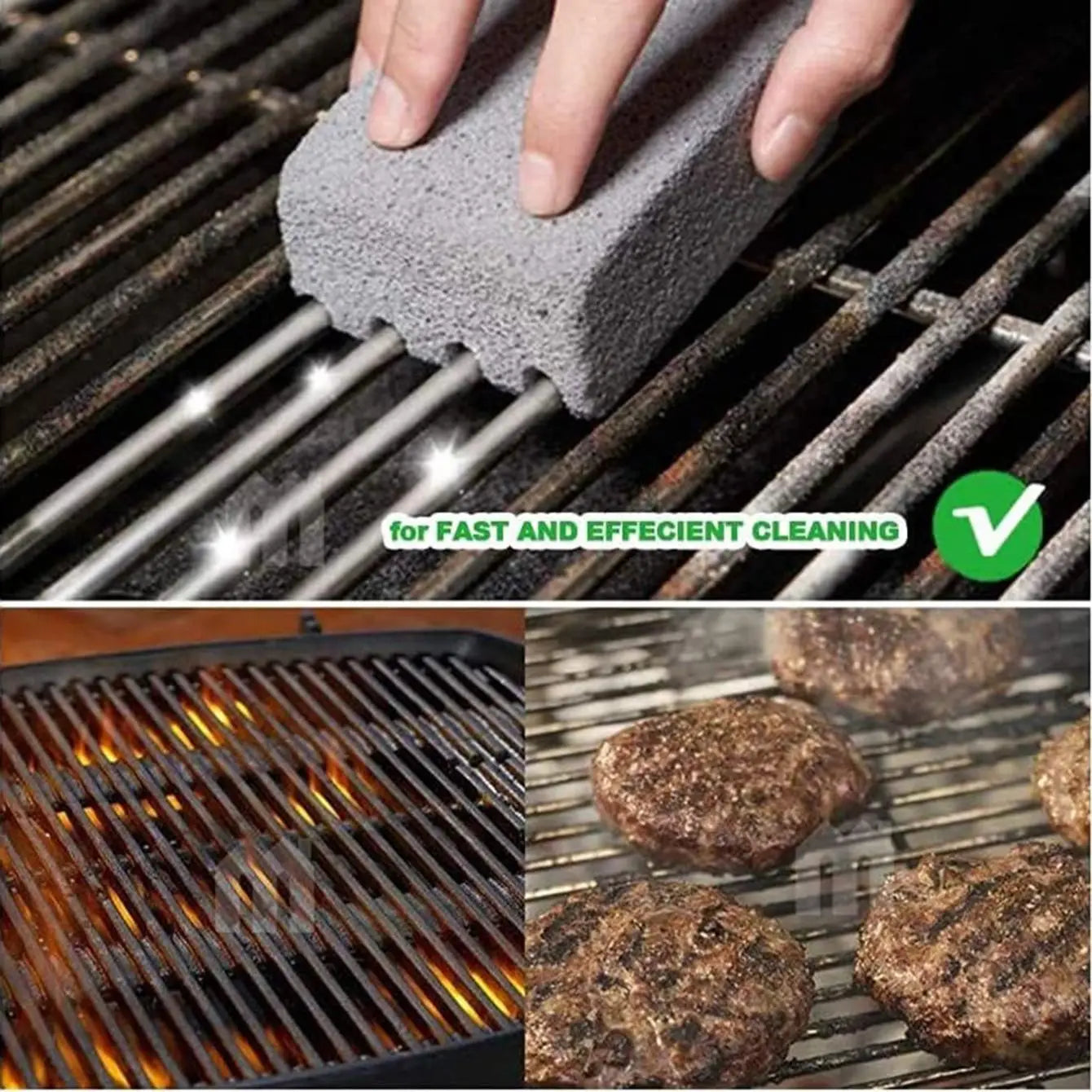1Pc-Bbq Grill Brick Block Handheld BBQ Cleaning Stone Barbecue Racks Stains Clean Scraper BBQ Cleaning Brush