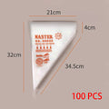 100 PCS Thick Disposable Pastry Bags DIY Cake Cream Decoration Piping Bag Icing Bag Baking Supplies Pastry Sleeves
