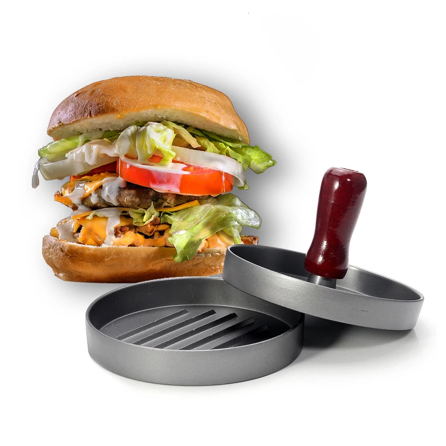 Hamburger Press, Non-Stick Burger Pres, Perfect Hamburger Mold Ideal for Bbq,Essential Kitchen & Grilling Accessories